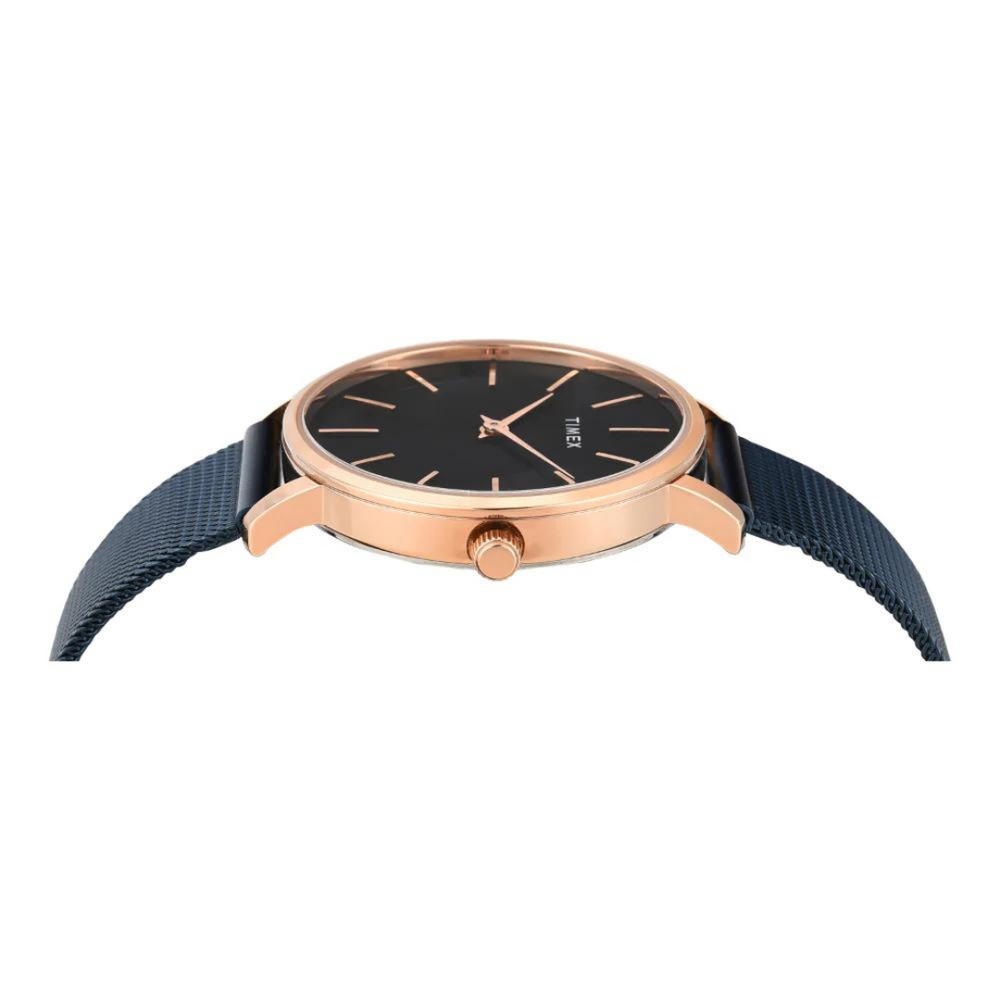 Timex Women Black Round Analog Dial Watch- TWEL15611 - KRISHNA WATCH COMPANY