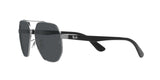 RAY-BAN SUNGLASSES | GUNMETAL SUNGLASSES ( 0RB3714I | IRREGULAR | GUNMETAL FRAME | GREY LENS )