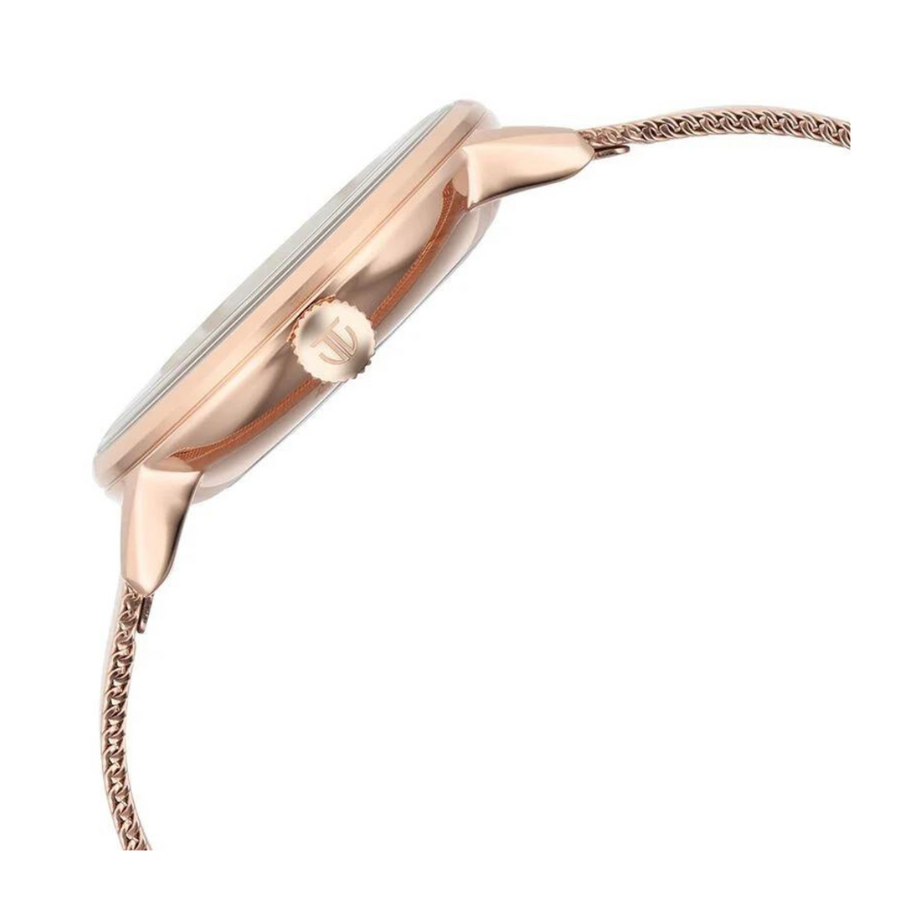 Titan TGIF Quartz Analog Mother Of Pearl Dial Rose Gold Stainless Steel Strap Watch for Women NS95248WM02 - KRISHNA WATCH COMPANY