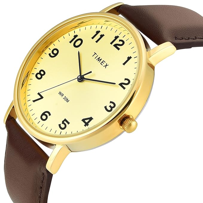 TIMEX Beige Round Dial Analog Mens Watch - TWTG12203 - KRISHNA WATCH COMPANY