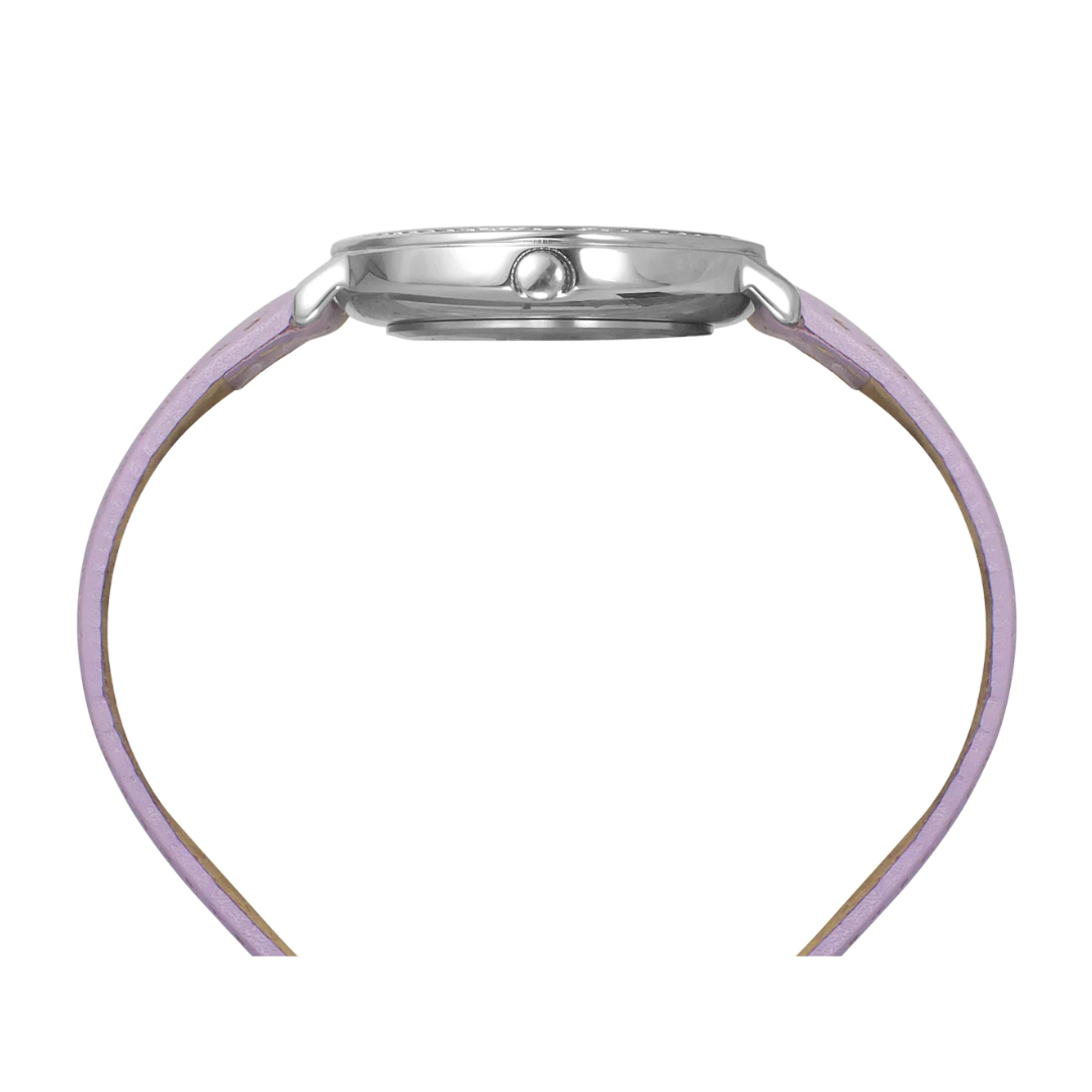 Timex Fashion Women's Lavender Dial Round Case 3 Hands Function Watch -TWEL14706 - KRISHNA WATCH COMPANY
