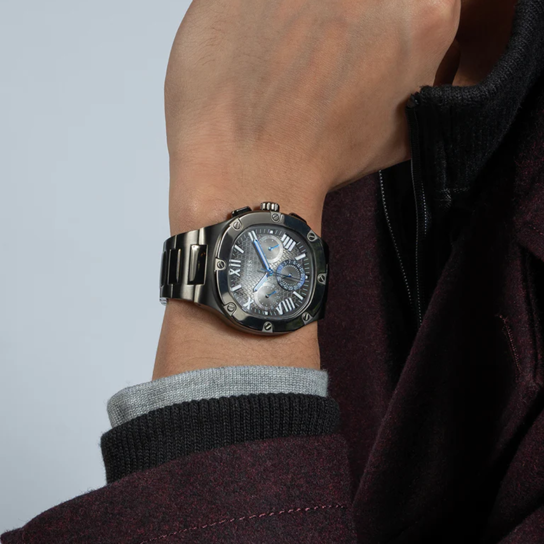 Guess Men's Gunmetal Multi-function Watch GW0572G5 - KRISHNA WATCH COMPANY