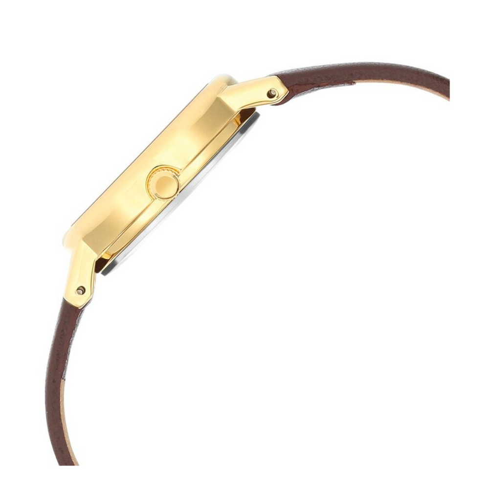 Titan Karishma Brown Dial Leather Strap Watch for Women 2678YL02 - KRISHNA WATCH COMPANY