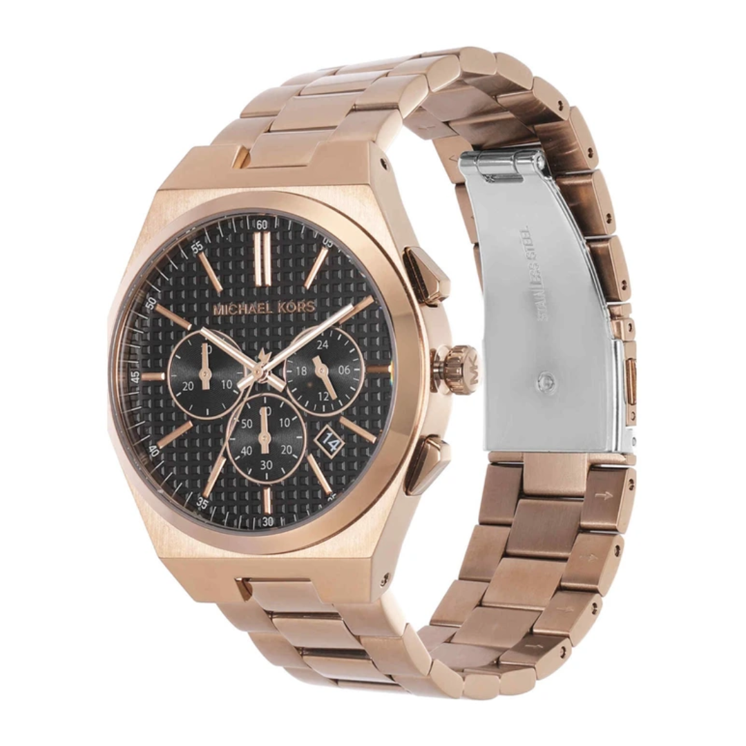 Michael Kors Oversized Lennox Beige Gold-Tone Watch MK9119 - KRISHNA WATCH COMPANY