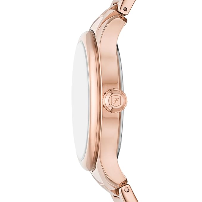 Fossil Gilmore Three-Hand Date Rose Gold-Tone Stainless Steel Watch - ES5394 - KRISHNA WATCH COMPANY