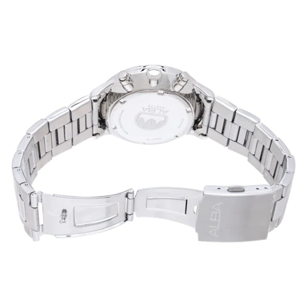 Alba Silver-White Dial Chronograph AM3767X1 - KRISHNA WATCH COMPANY