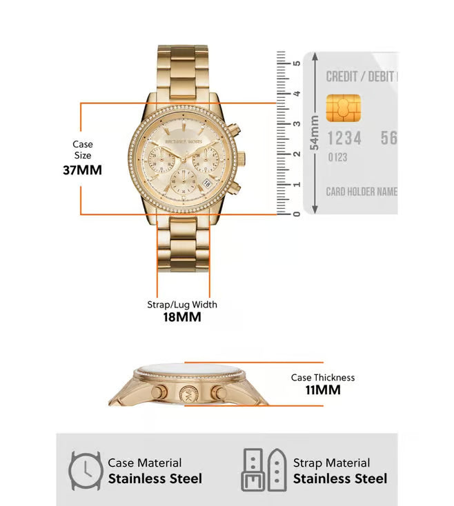 Michael Kors Bryant Quartz Women 37 mm MK6356 - KRISHNA WATCH COMPANY