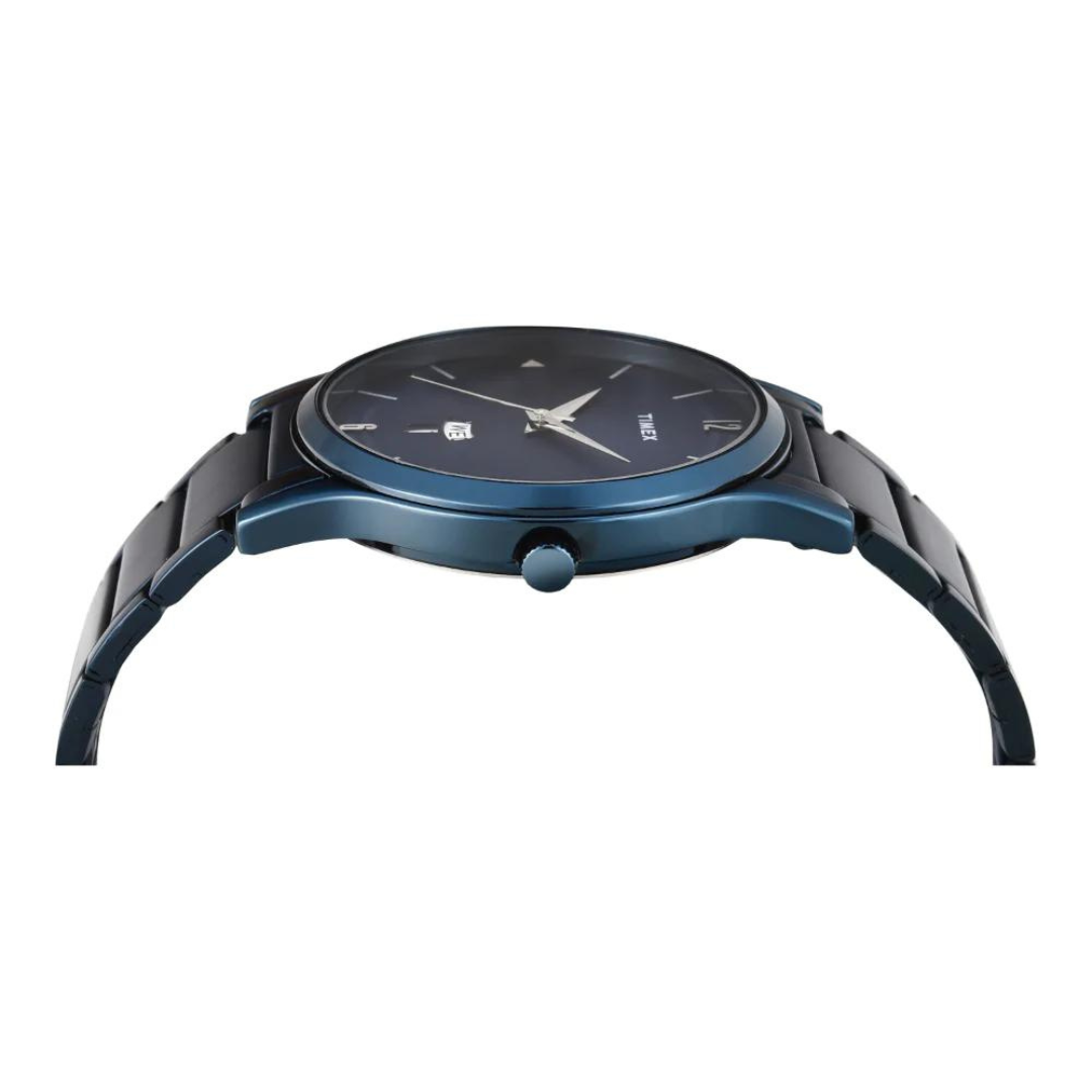 Timex Men Blue Round Analog Dial Watch- TW000R460 - KRISHNA WATCH COMPANY