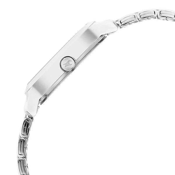 Fastrack Stunners Quartz Analog Silver Dial Metal Strap Watch for Girls ns6267sm01 - KRISHNA WATCH COMPANY