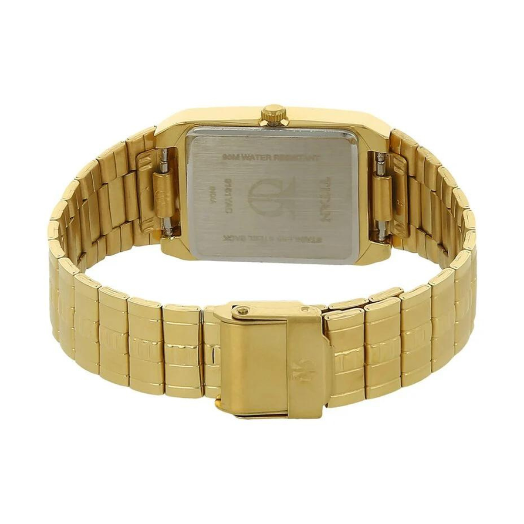 Titan Black Dial Golden Metal Strap Watch - 9151YM05 - KRISHNA WATCH COMPANY