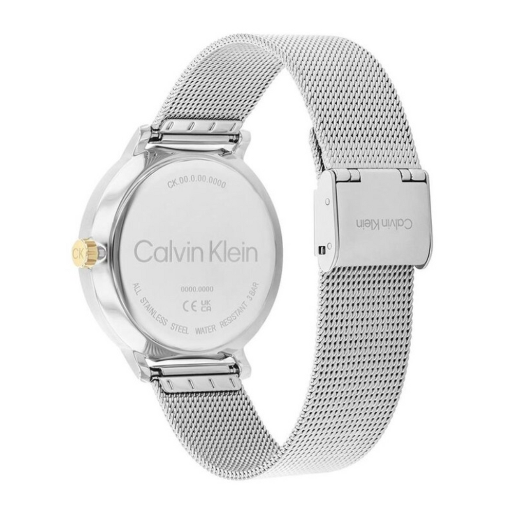 Calvin Klein Unisex Stun Stainless Steel Textured Analogue Watch 25200405 - KRISHNA WATCH COMPANY