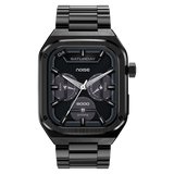 Noise Newly Launched ColorFit Chrome 1.85" AMOLED, Metal Build Casing, 10 Days Battery, 390 * 450 high res Display, 600 NITS, 100+ Sports Modes Smart Watch for Men (Elite Black)
