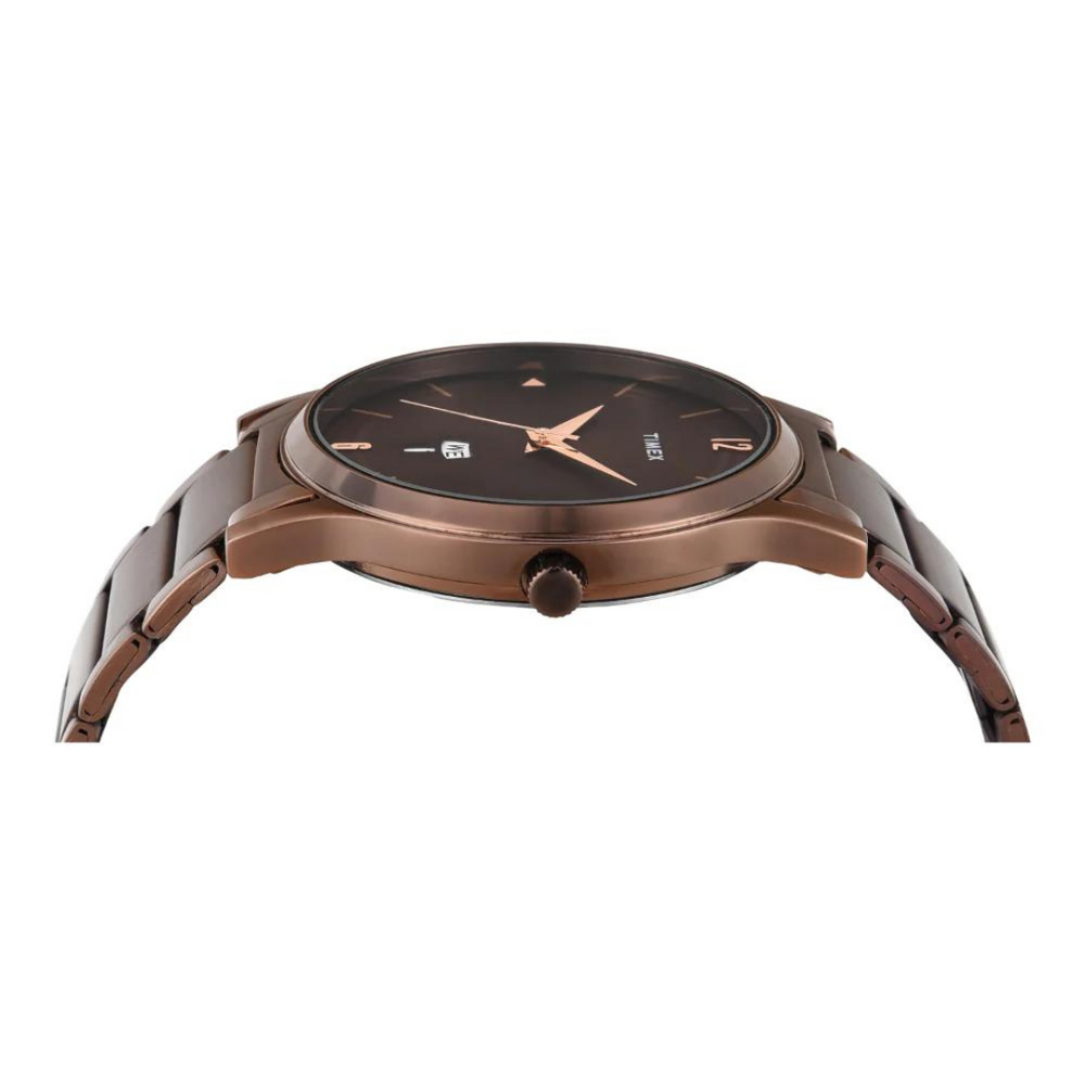 Timex Men Brown Round Analog Dial Watch - TW000R461 - KRISHNA WATCH COMPANY