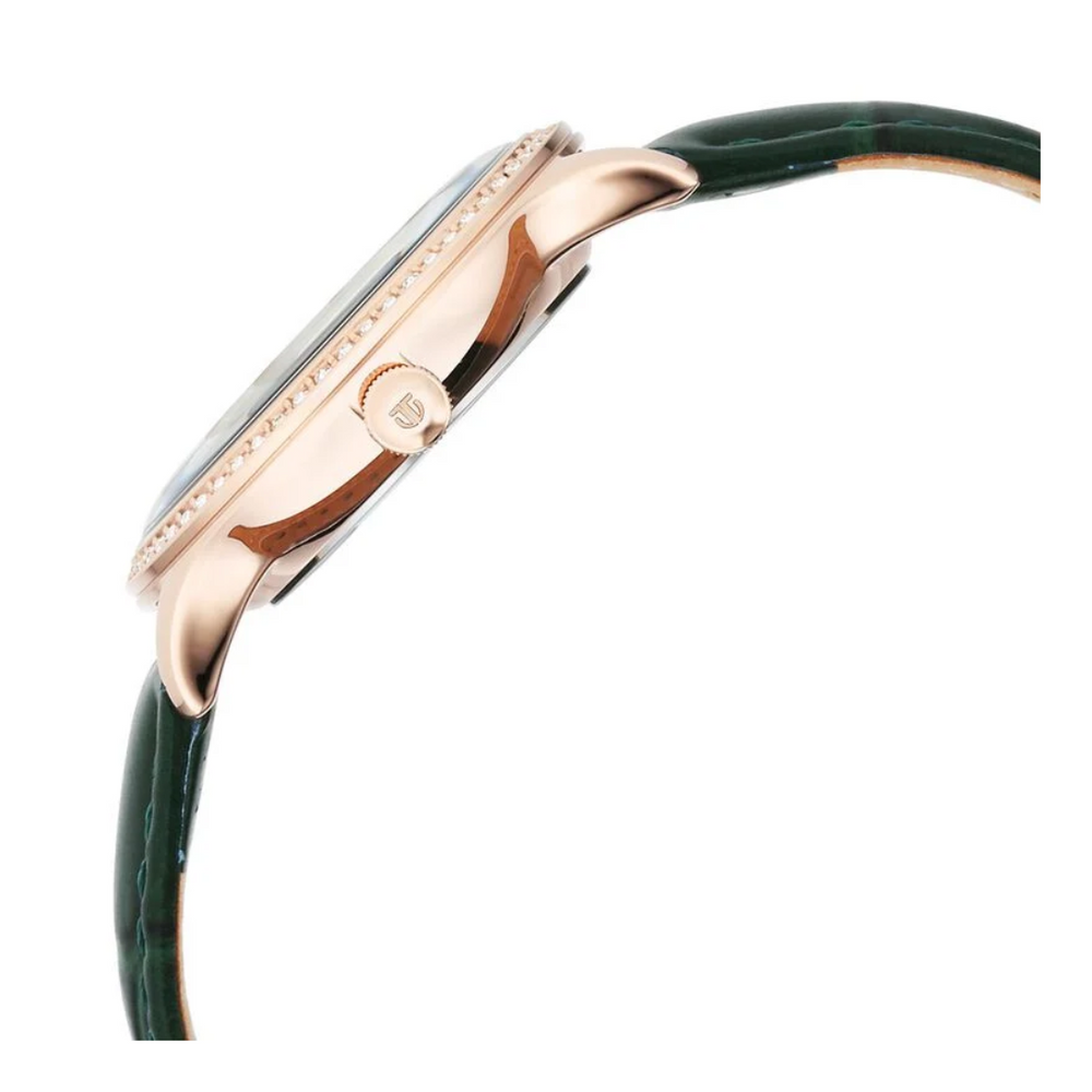 Titan Bright Leathers Green Dial Analog with Date Leather Strap Watch for Women 95247WL02 / NS95247WL02 - KRISHNA WATCH COMPANY
