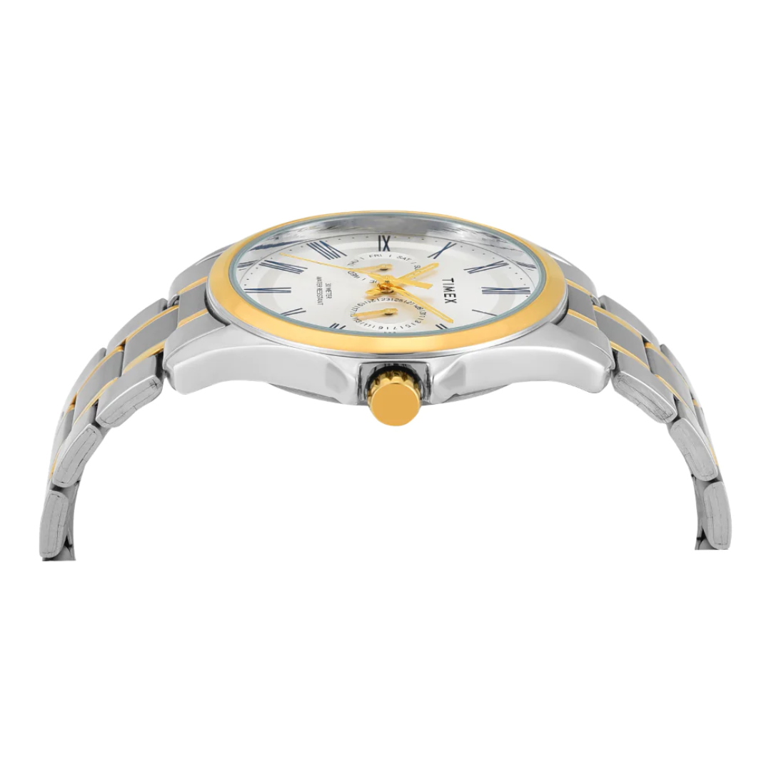 Timex Men Silver Round Analog Dial Watch - TW000X134 - KRISHNA WATCH COMPANY