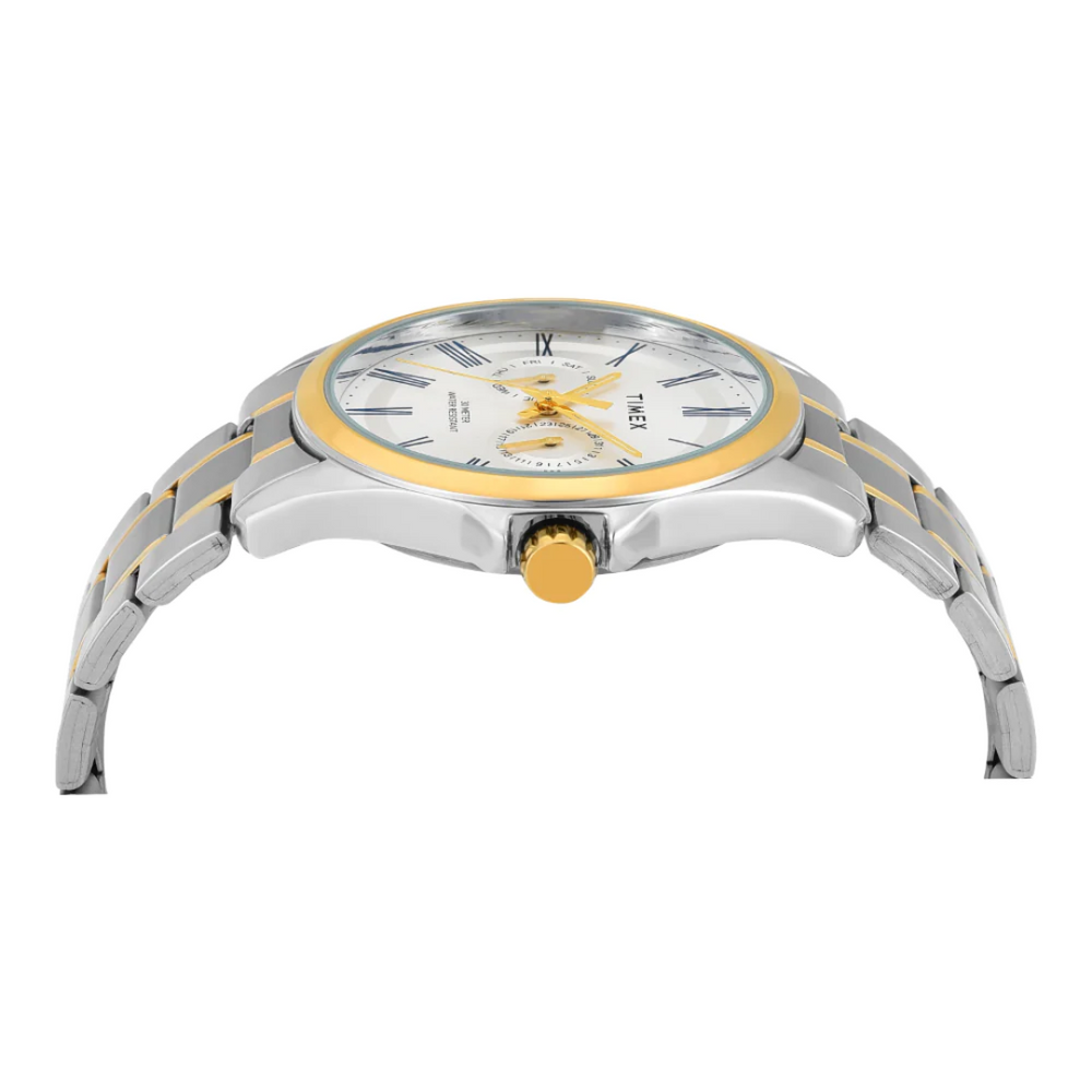 Timex Men Silver Round Analog Dial Watch - TW000X134 - KRISHNA WATCH COMPANY