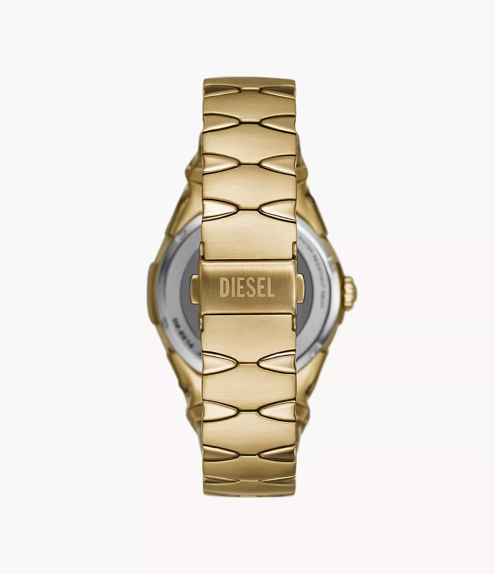 Diesel D-Sruptor Three-Hand Gold-Tone Stainless Steel Watch DZ2214 - KRISHNA WATCH COMPANY