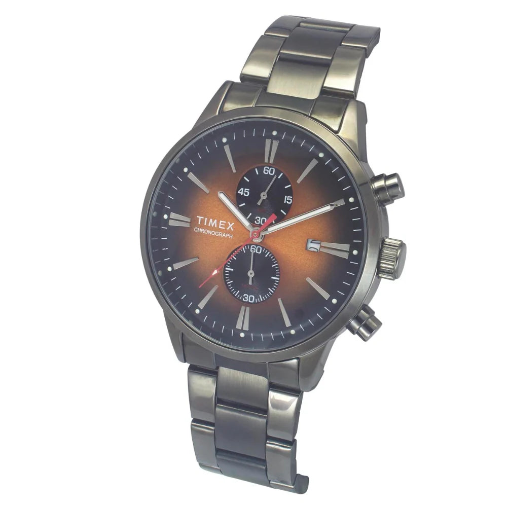 Timex Cosmic Awe Men Chronograph Round Dial Orange Watch - TWEG19932 - KRISHNA WATCH COMPANY