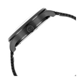 Titan Black and Gold Black Dial Analog with Day and Date Stainless Steel Strap Watch for Men - 1833NM01