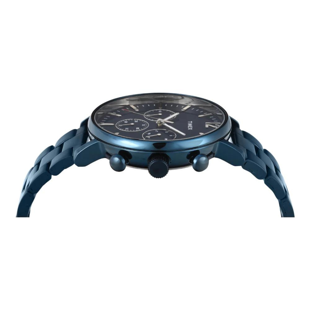 Timex Men Blue Round Multifunction Dial Watch - TWEG20028 - KRISHNA WATCH COMPANY
