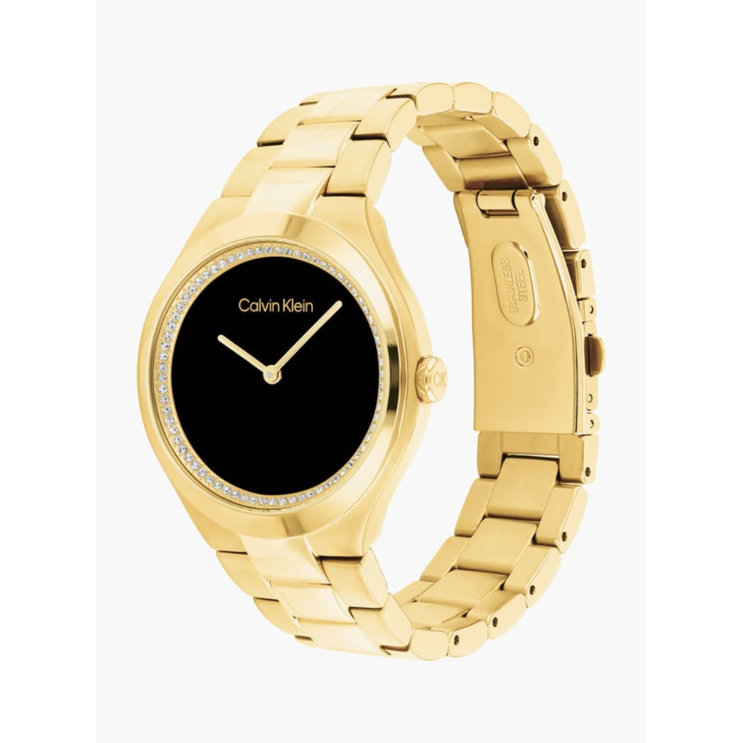 Calvin Klein Admire Quartz Black Round Dial Women's Watch - 25200367 - KRISHNA WATCH COMPANY