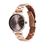 Titan TGIF Quartz Analog Brown Dial Rose Gold Watch for Women - 95248WM01 - KRISHNA WATCH COMPANY