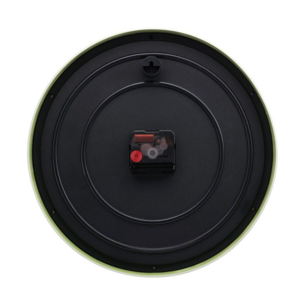 Contemporary Light Green Wall Clock with Silent Sweep Technology - 30 cm x 30 cm (Medium) W0044PA01A - KRISHNA WATCH COMPANY