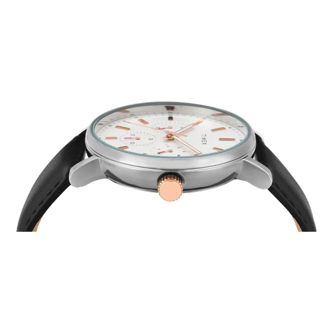 Timex Men White Round Multifunction Dial Watch- TWEG20021 - KRISHNA WATCH COMPANY