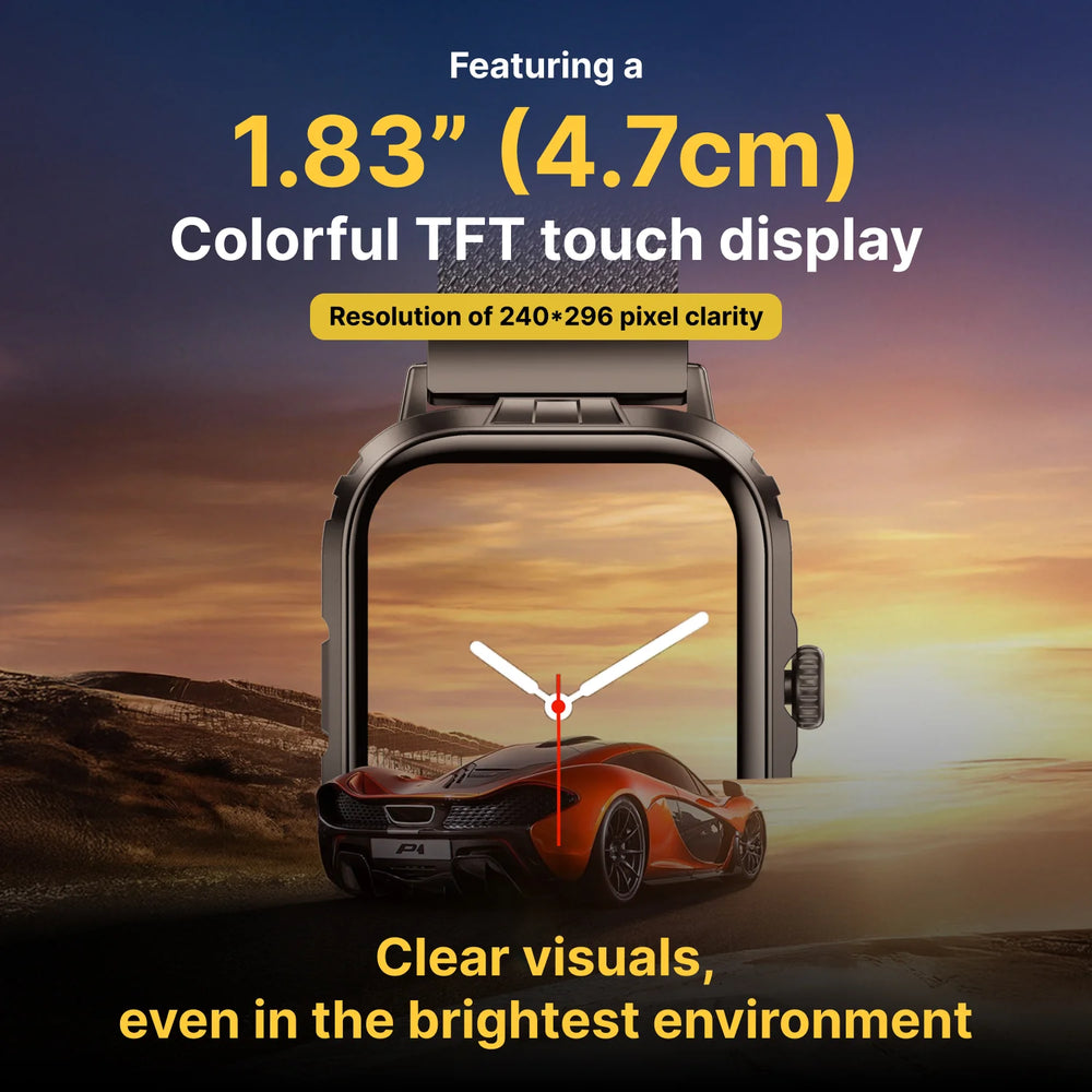 Timex iConnect Go+ 1.83"(4.64 cm) Display with Metallic Body and BT Calling Smartwatch For Unisex - TWIXW1002T - KRISHNA WATCH COMPANY