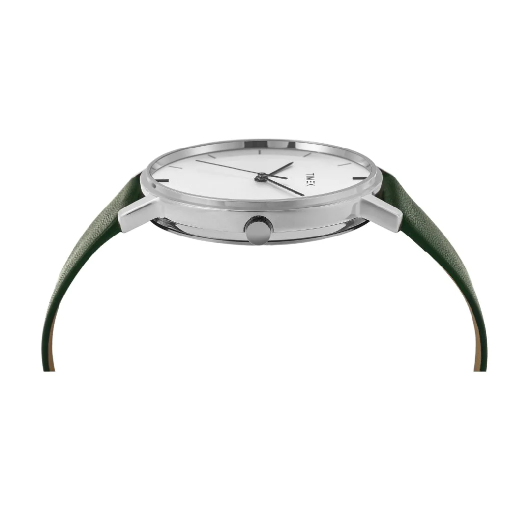 Timex Men Silver Round Analog Brass Dial Watch - TW0TG8013 - KRISHNA WATCH COMPANY