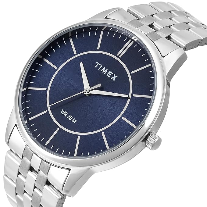 TIMEX Blue Round Dial Analog Mens Watch - TWTG12102 - KRISHNA WATCH COMPANY