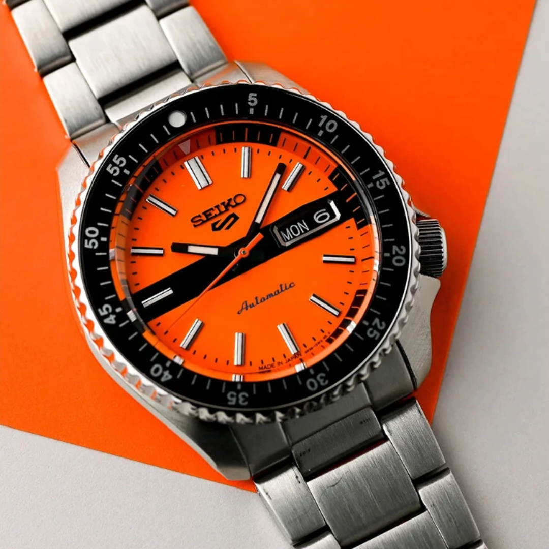 Seiko The New Double Hurricane Seiko 5 Sports Retro Colour Collection - SRPK11K1 - KRISHNA WATCH COMPANY