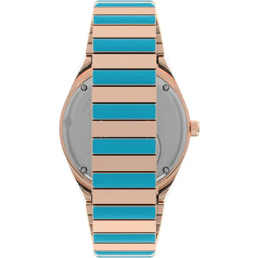 Timex 3 Hands Women's Analog Pink Dial Coloured Quartz Watch - TW2U81500UJ - KRISHNA WATCH COMPANY