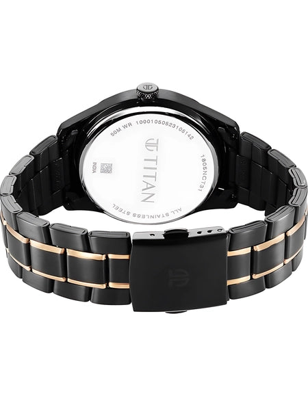 Titan Classique Men's Analog Watch - 1805KM09 - KRISHNA WATCH COMPANY