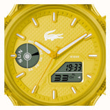 Lacoste LC33 Dual-Display Multifunction Yellow Silicone Strap 2011430