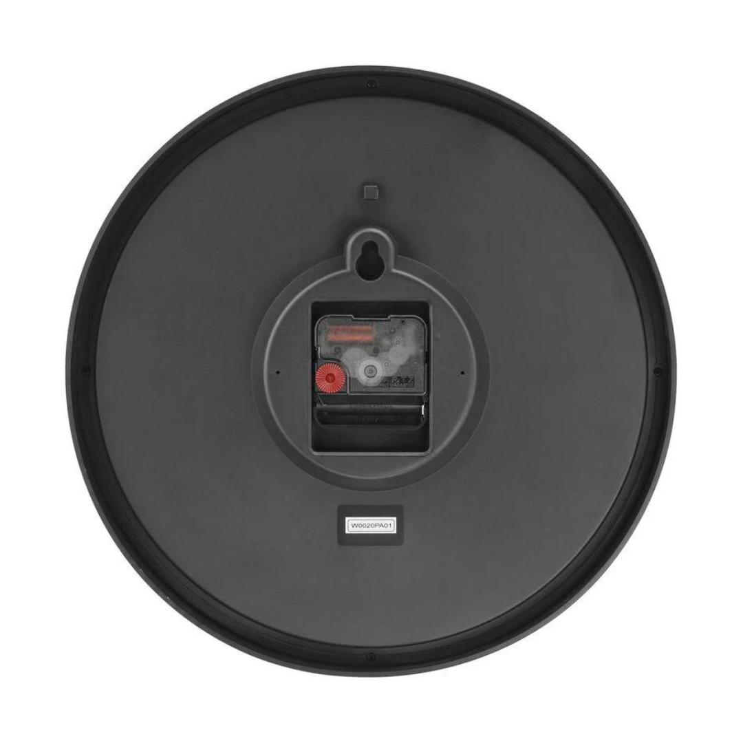 Contemporary White Wall Clock with Silent Sweep Technology - W0020PA01A - KRISHNA WATCH COMPANY