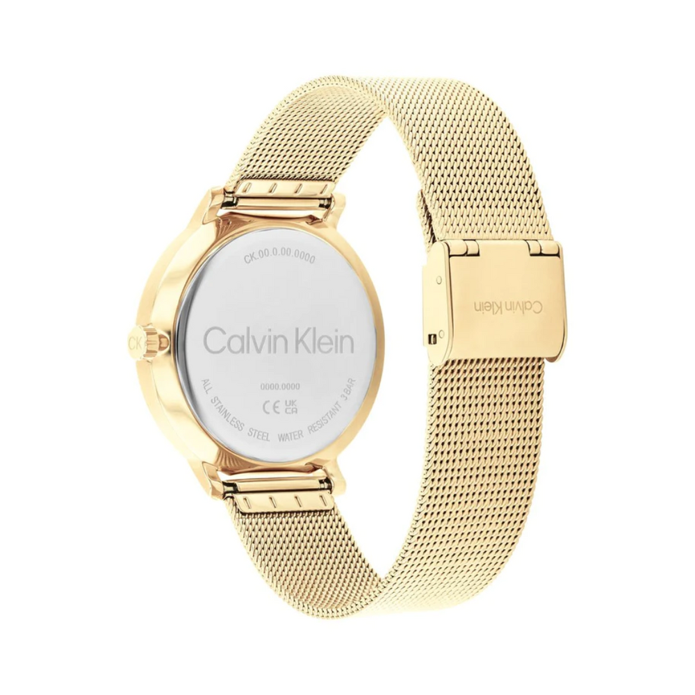 Calvin Klein Unisex Stun Stainless Steel Textured Analogue Watch 25200403 - KRISHNA WATCH COMPANY