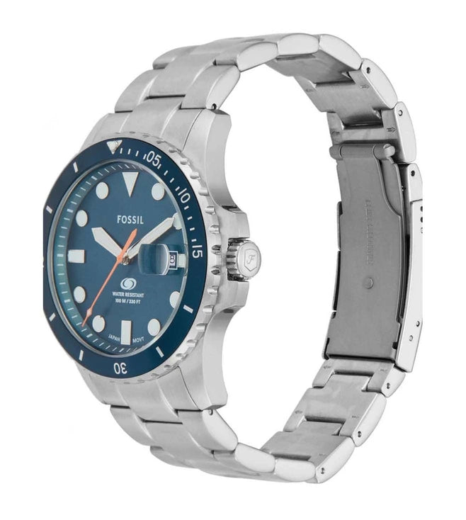 FOSSIL Blue Dive Analog Watch for Men FS6050 - KRISHNA WATCH COMPANY