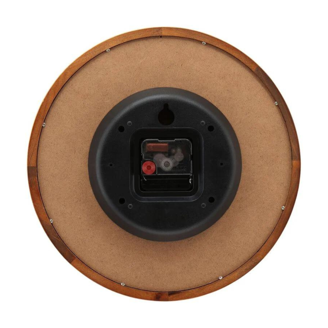 TITAN WALL CLOCK Wooden Wall Clock with White Dial and Silent Sweep - W0064WA01 - KRISHNA WATCH COMPANY