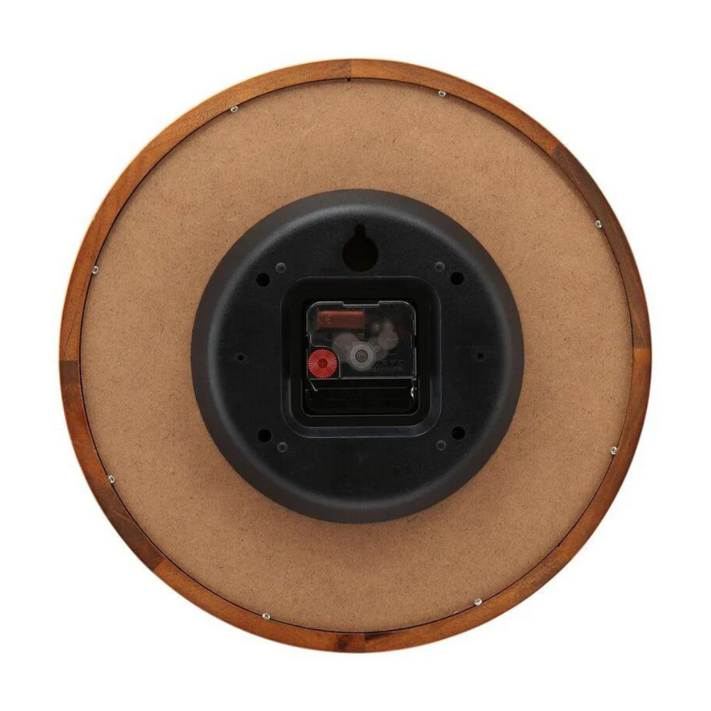 TITAN WALL CLOCK Wooden Wall Clock with White Dial and Silent Sweep - W0064WA01 - KRISHNA WATCH COMPANY