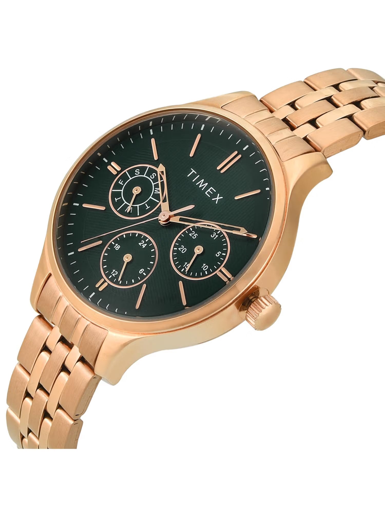 TIMEX Trendline Green Round Dial Analog Women's Watch - TWEL14836 - KRISHNA WATCH COMPANY
