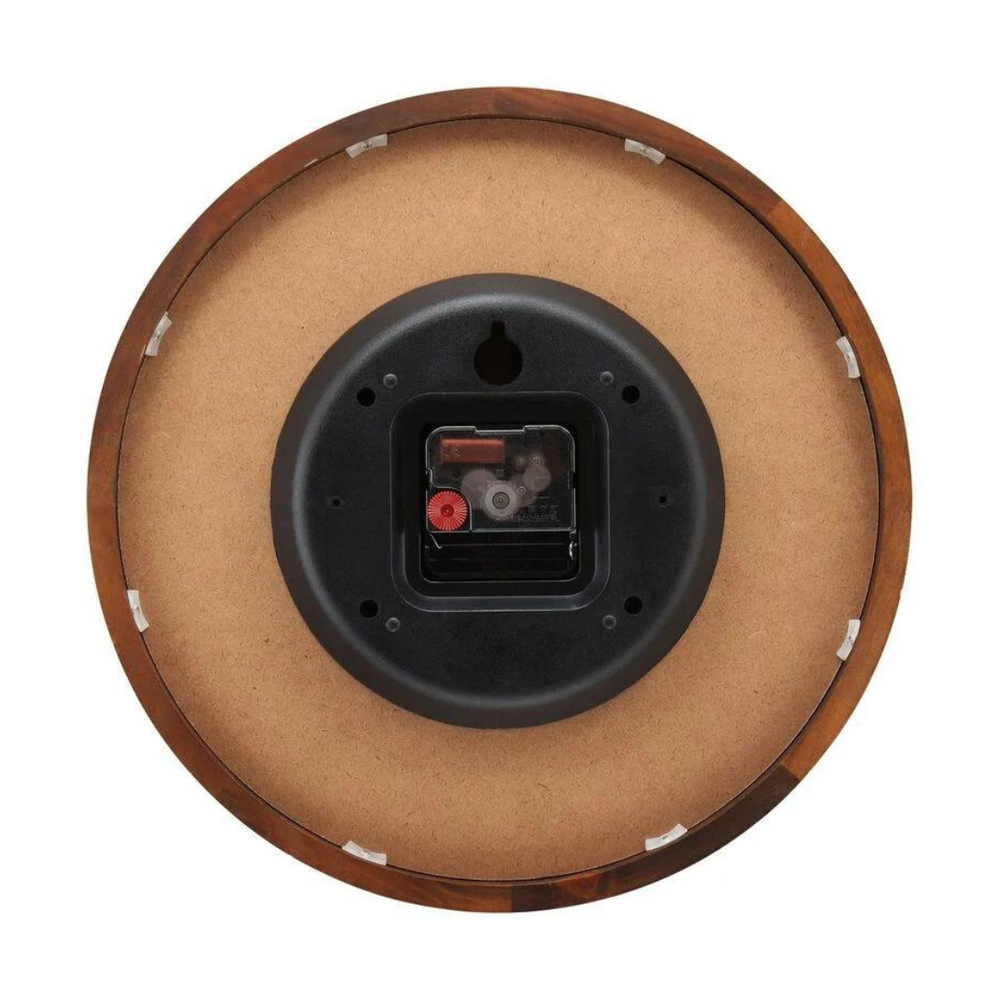 Titan Classic Brown Colour Wooden Wall Clock with Silent Sweep - W0063WA01 - KRISHNA WATCH COMPANY