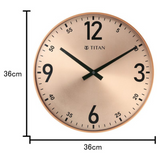 Sunray Finish Slim Wall Clock in Rose Gold - 36 cm x 36 cm (Medium) W0037PA01 - KRISHNA WATCH COMPANY