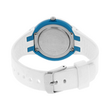 Quartz Analog Blue Dial Plastic Strap Watch for Women 8991PP02
