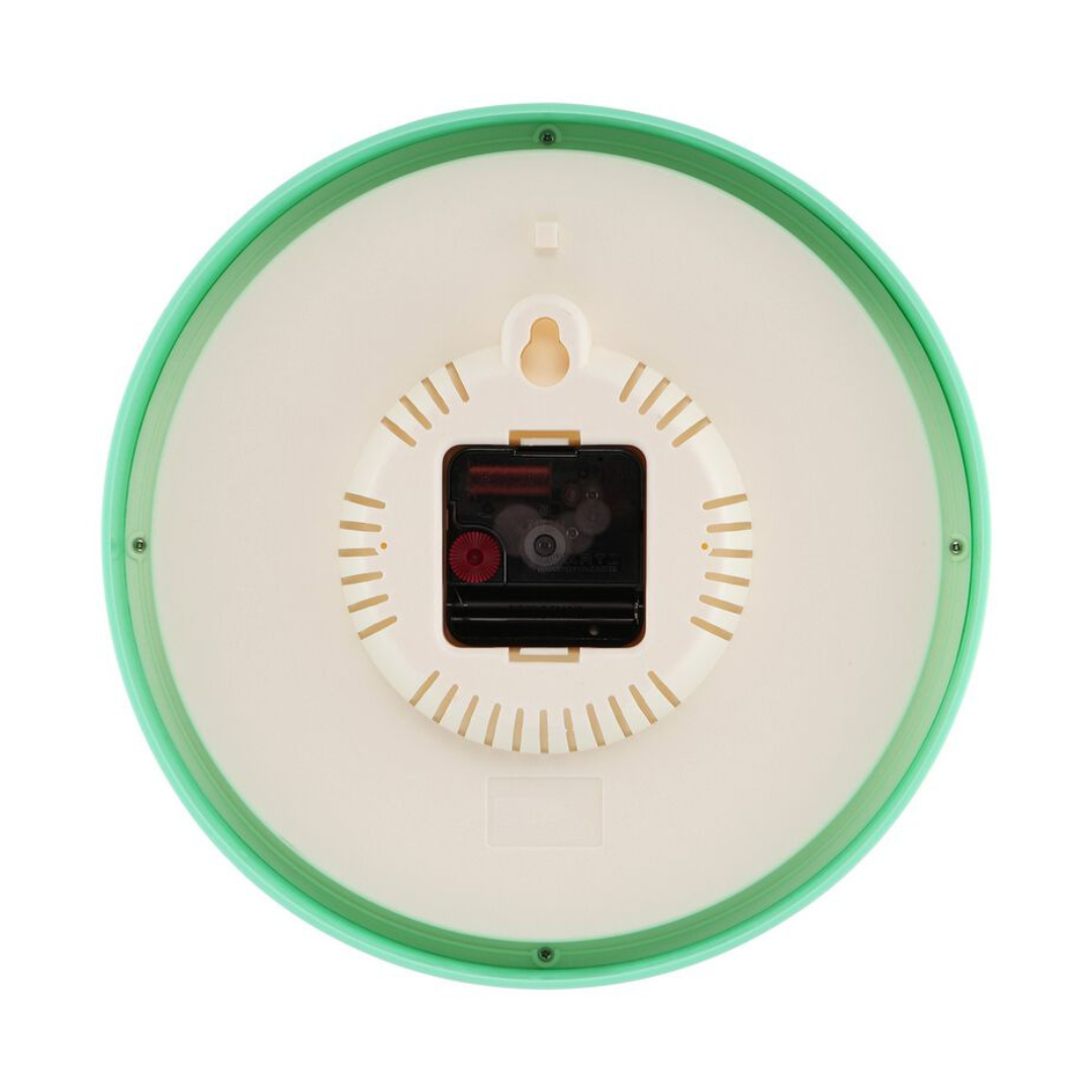 Contemporary Green Wall Clock with Silent Sweep Technology - W0060PA01A - KRISHNA WATCH COMPANY
