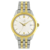 Xylys Swiss Analog with Date Two Toned Stainless Steel Strap White Dial Watch For Men 40020bm01e
