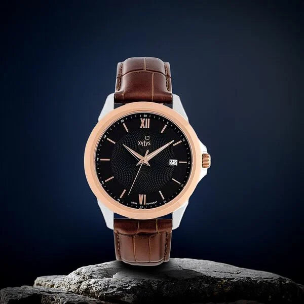 Xylys Swiss Analog Watch for Men - 40020KL01E - KRISHNA WATCH COMPANY