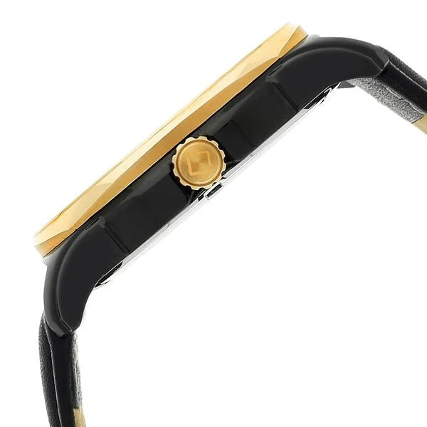 Xylys Swiss Analog with Day Date Black Leather Strap Black Dial Watch For Men 40023kl02e - KRISHNA WATCH COMPANY