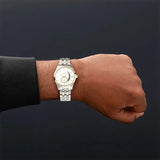 Xylys Offsets Swiss Analog Stainless Steel Silver Dial Watch for Men 40024bm01e