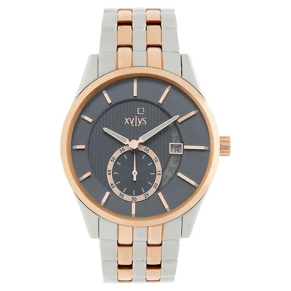 Xylys Offsets Swiss Analog Stainless Steel Grey Dial Watch for Men 40024km01e